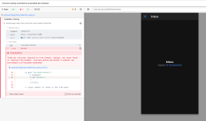 Cypress io Test Fail